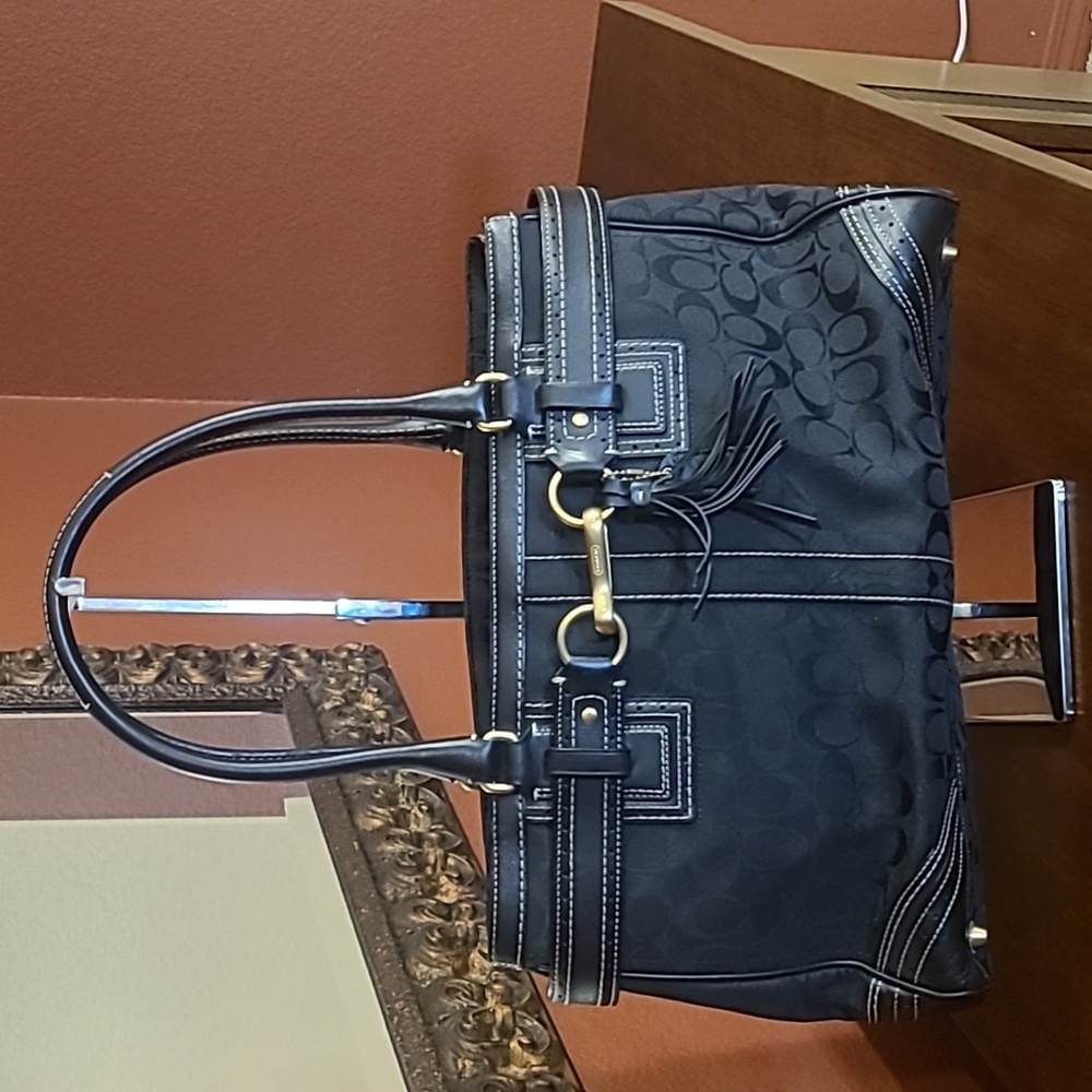 SOLD**Coach Hampton Vintage Carryall Shoulde Satchel EUC - Picture 1 of 15